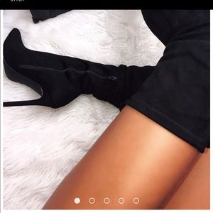 Long black boots